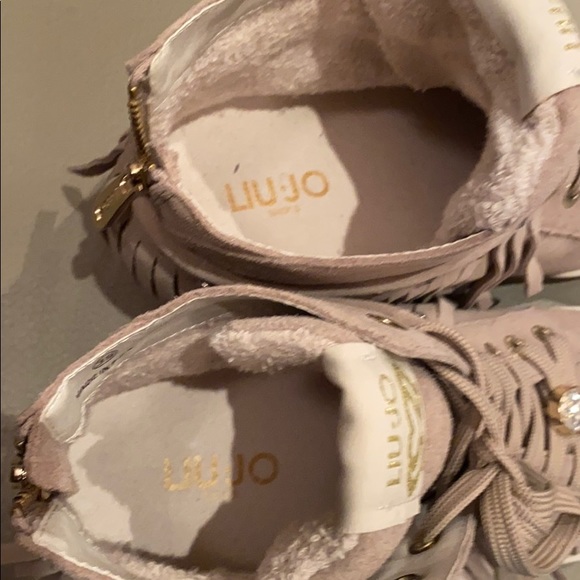 Italian sued high top with fringe boots 39 - Picture 4 of 8